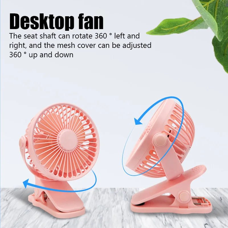 Portable Mini Hand Clip Fan USB - heuremarket