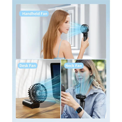 Ventilateur portable pliable coldSky avec affichage LED - heuremarket