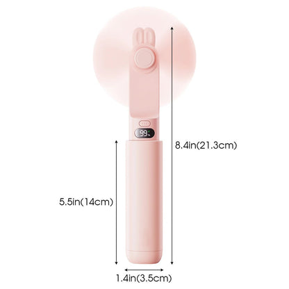 Mini ventilateur portable mignon avec affichage LED, - heuremarket