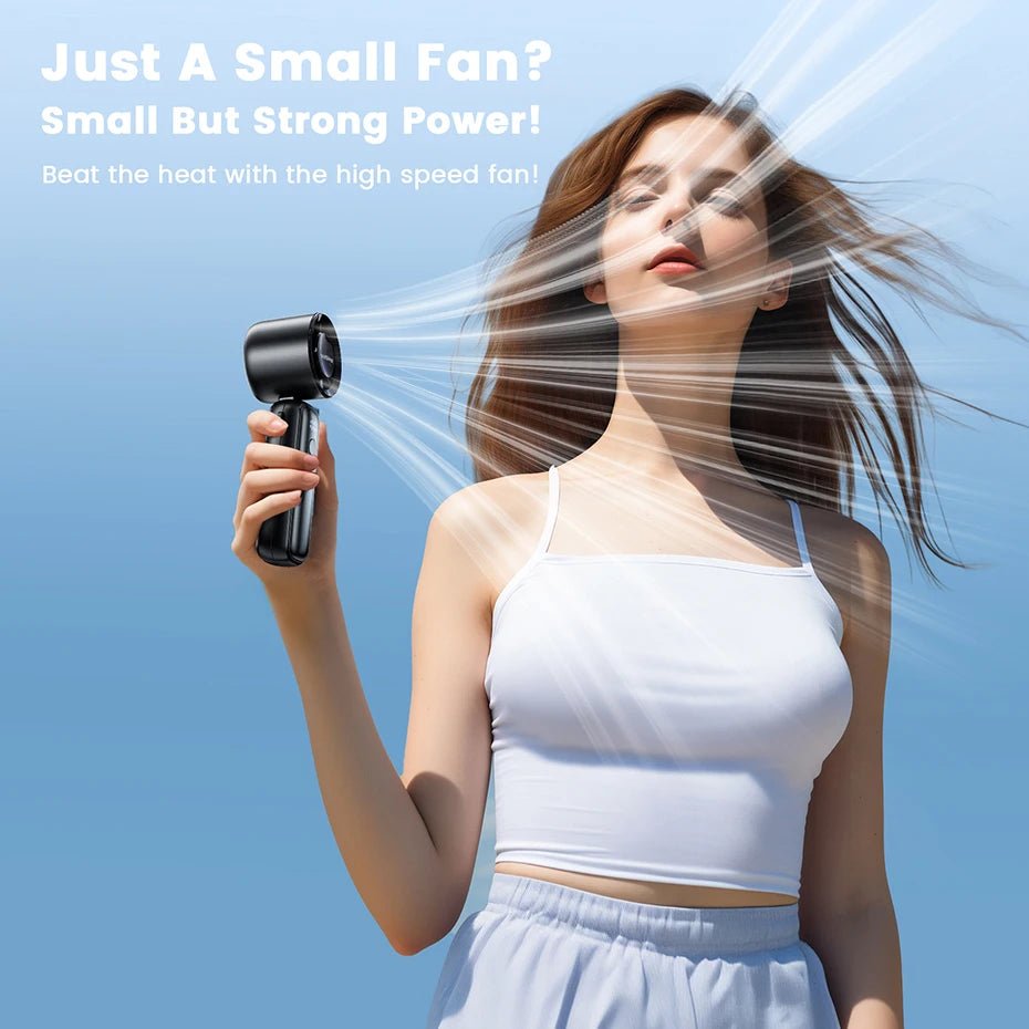 Ventilateur turbo 5000 mAh rechargeable - heuremarket