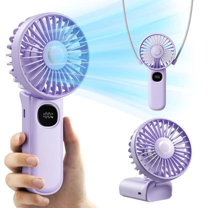 Ventilateur portable pliable coldSky avec affichage LED - heuremarket