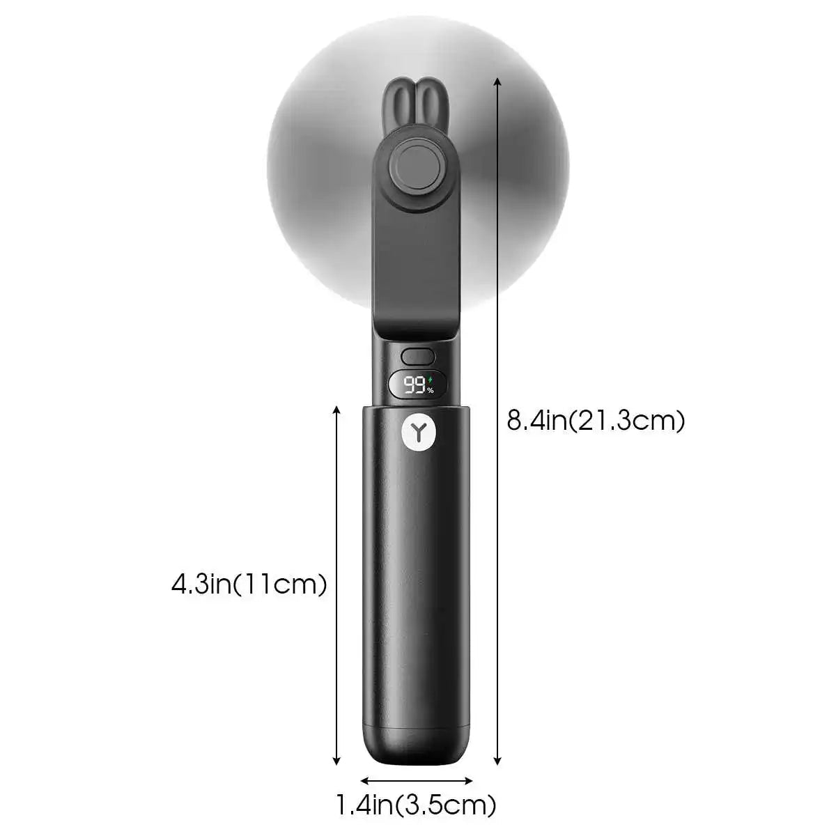 Mini ventilateur portable mignon avec affichage LED, - heuremarket