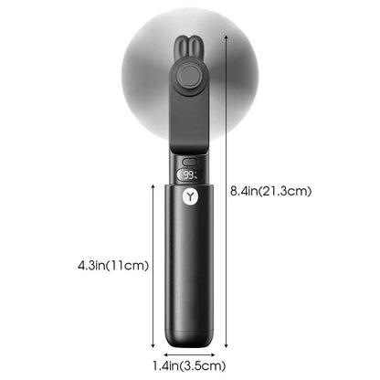 Mini ventilateur portable mignon avec affichage LED, - heuremarket