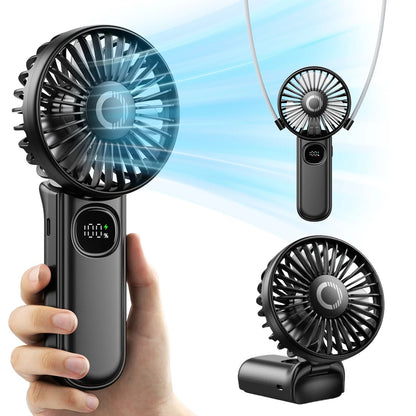 Ventilateur portable pliable coldSky avec affichage LED - heuremarket
