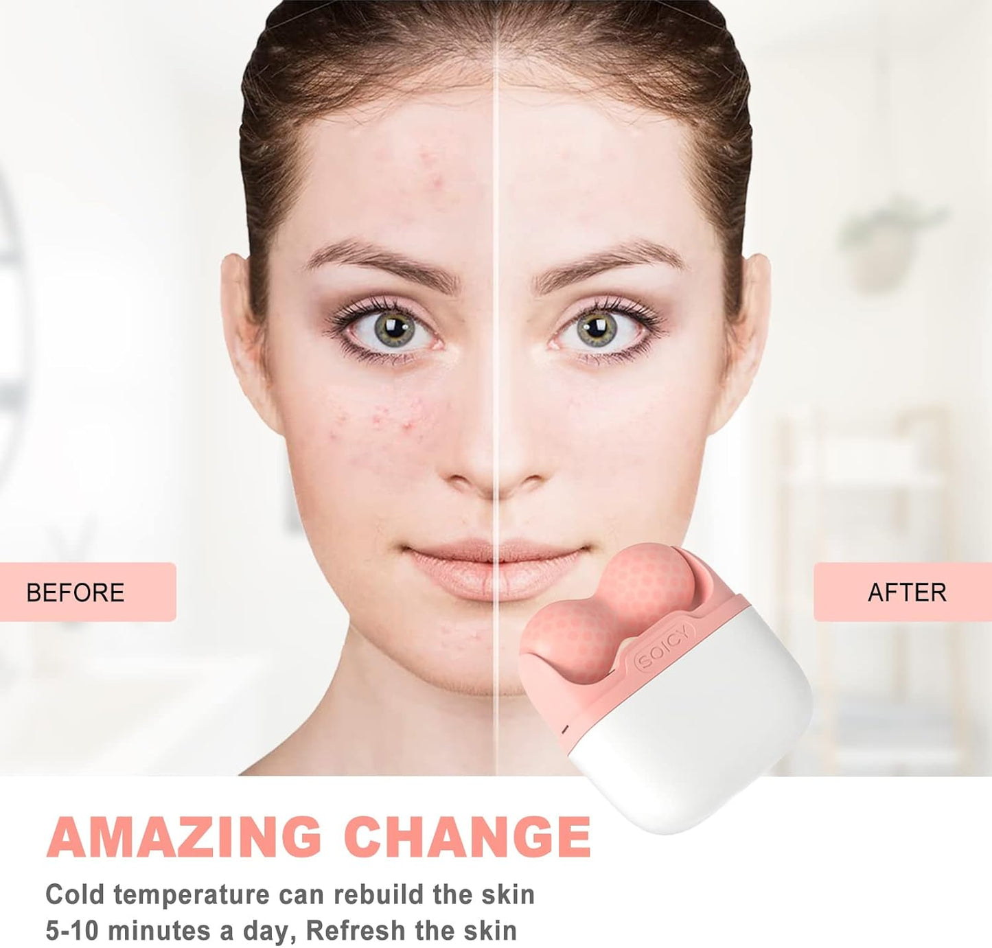 Rouleau à glace pour le visage - heuremarket