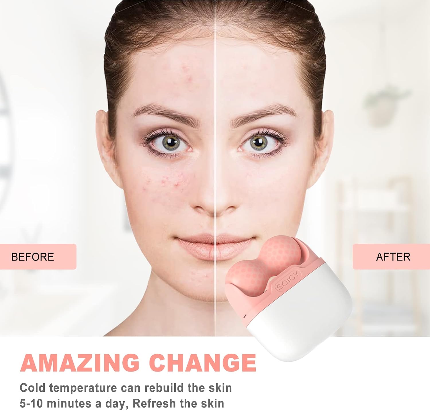 Rouleau à glace pour le visage - heuremarket