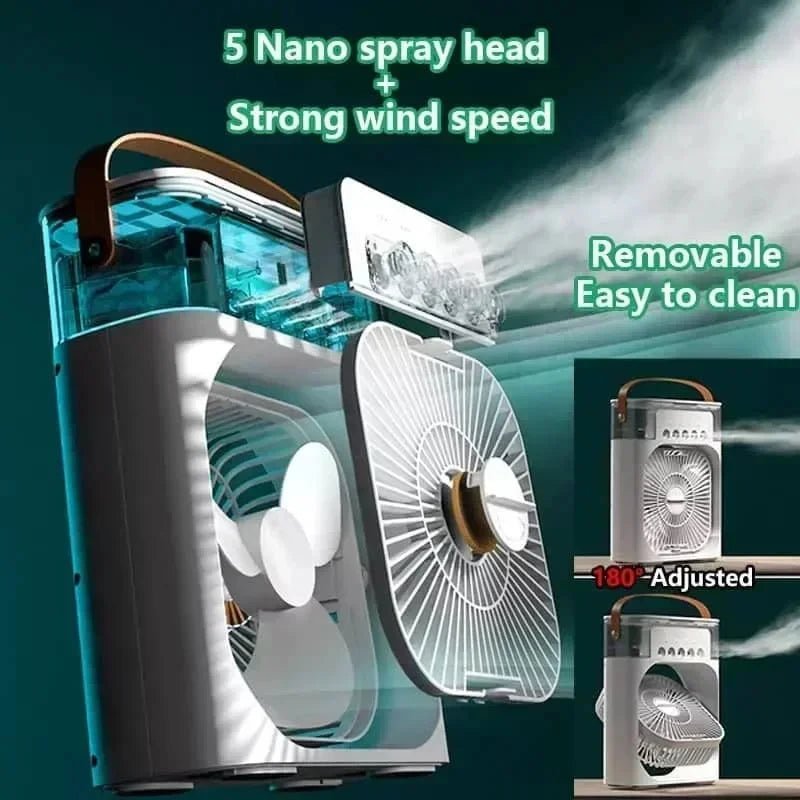 ventilateur 3 en 1 : climatiseur, mini rafraîchisse - heuremarket