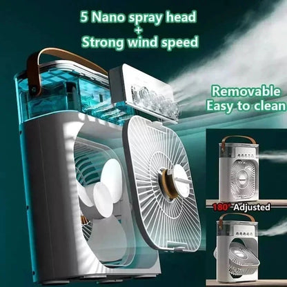 ventilateur 3 en 1 : climatiseur, mini rafraîchisse - heuremarket