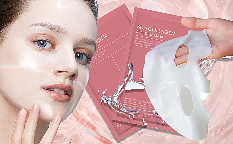 Masques de Collagène Bio – Hydratation Intense, Anti - Rides & Purifiant - heuremarket