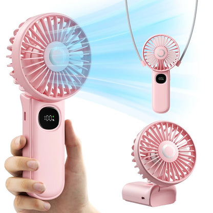 Ventilateur portable pliable coldSky avec affichage LED - heuremarket